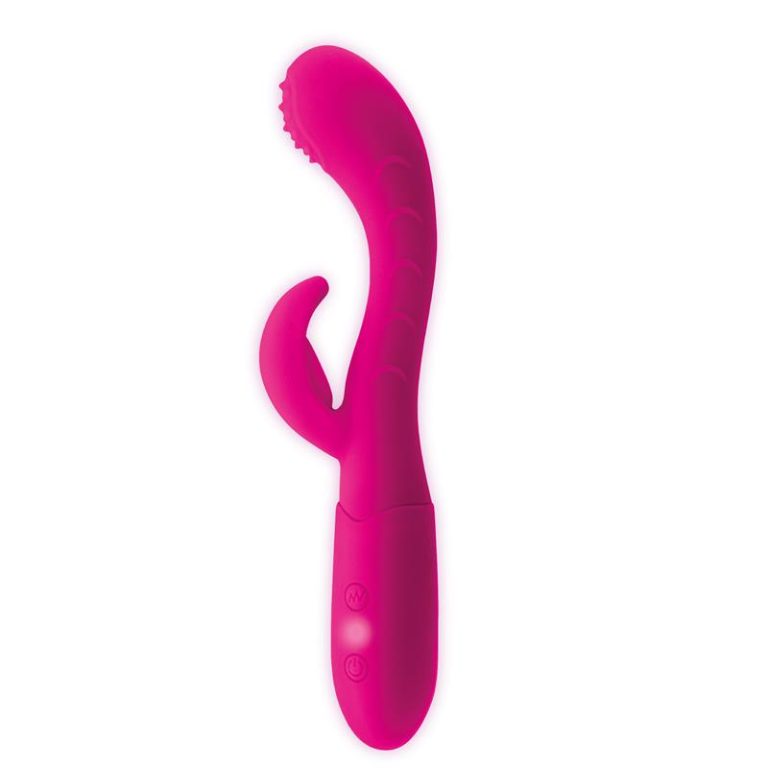 Silikonski rabbit vibrator Cakey Fuchsia