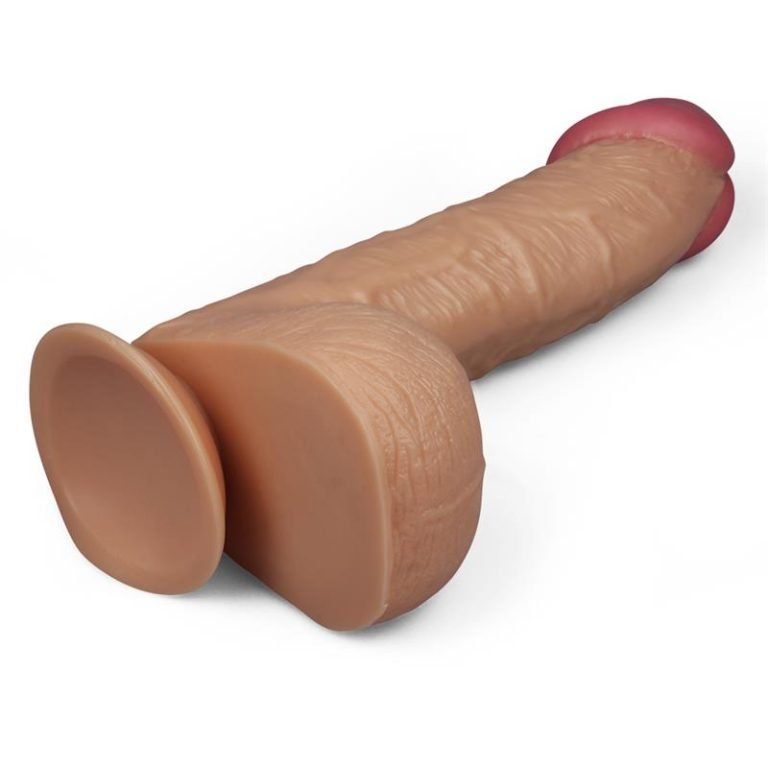 Dildo boje kože 26 cm - King Sized XL prikazan s donje strane